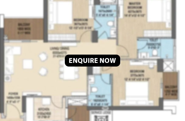 3.5 BHK Unit Plan of 24K Manor